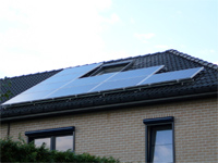 Het resultaat van de zonnepanelen installatie
